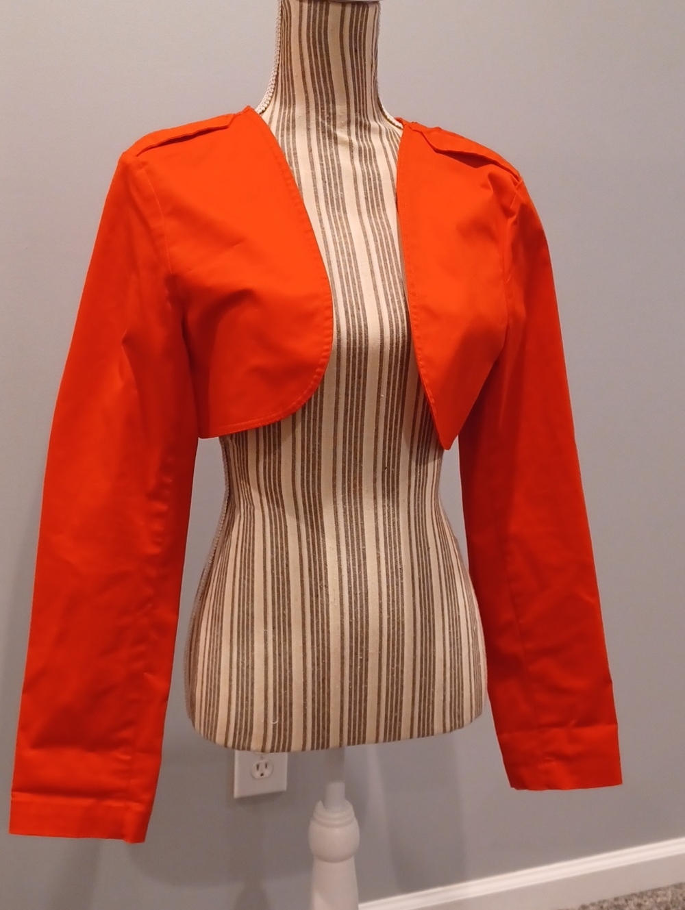 Cabi Womens Red Double Breasted Jacket